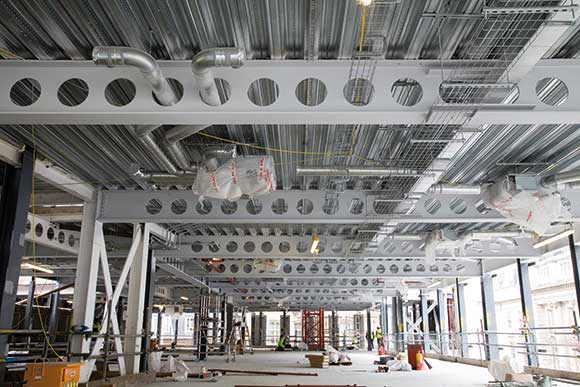 STEEL BEAMS WITH WEB OPENINGS
