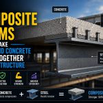 🏗️ How Composite Beams Make Steel and Concrete Work Together as One Structure