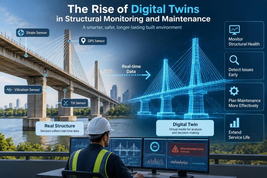 🏗️ The Rise of Digital Twins in Structural Monitoring and Maintenance
