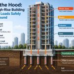 🏗️ Under the Hood: How a High-Rise Building Transfers Loads Safely to the Ground