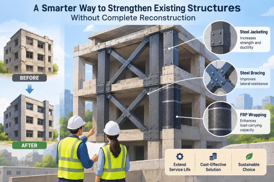 🏗️ A Smarter Way to Strengthen Existing Structures Without Complete Reconstruction