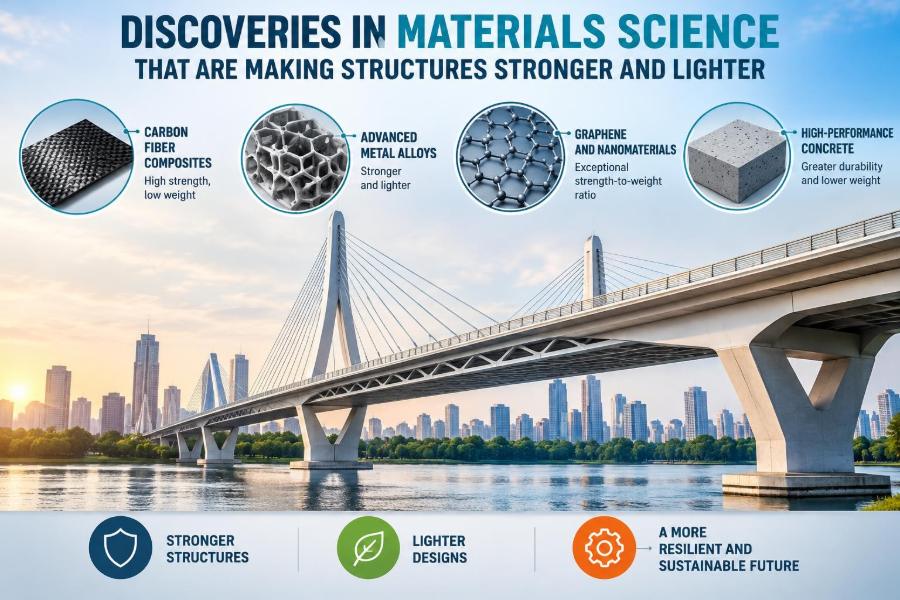 🏗️ Discoveries in Materials Science That Are Making Structures Stronger and Lighter