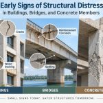 🏗️ Early Signs of Structural Distress in Buildings, Bridges, and Concrete Members