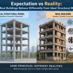 🏗️ Expectation vs Reality: Why Real Buildings Behave Differently from Ideal Structural Models