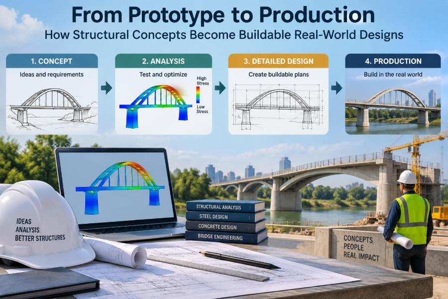 🏗️ From Prototype to Production: How Structural Concepts Become Buildable Real-World Designs