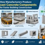 🏗️ How Manufacturers Produce Precast Concrete Components for Faster Building Construction