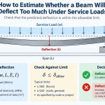 🏗️ How to Estimate Whether a Beam Will Deflect Too Much Under Service Loads