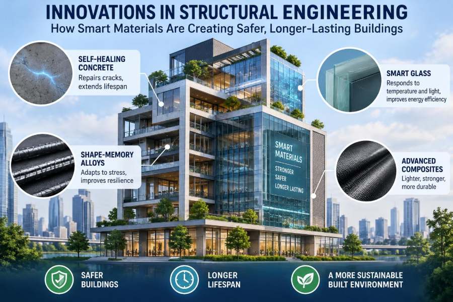 🏗️ Innovations in Structural Engineering: How Smart Materials Are Creating Safer, Longer-Lasting Buildings