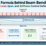 🏗️ The Formula Behind Beam Bending: How Load, Span, and Stiffness Control Deflection