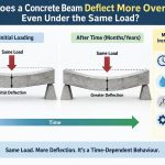 🏗️ Why Does a Concrete Beam Deflect More Over Time Even Under the Same Load?