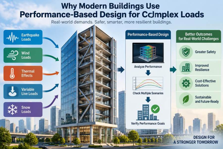 🏗️ Why Modern Buildings Use Performance-Based Design for Complex Loads